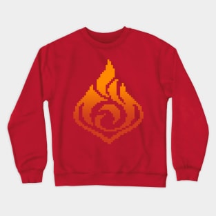 Pyro Elements Genshin Impact Pixel Art Crewneck Sweatshirt